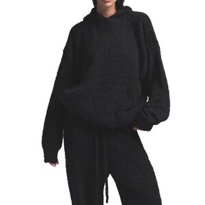 SKIMS Black Cozy Hoodie Set HOODIE AND TANK